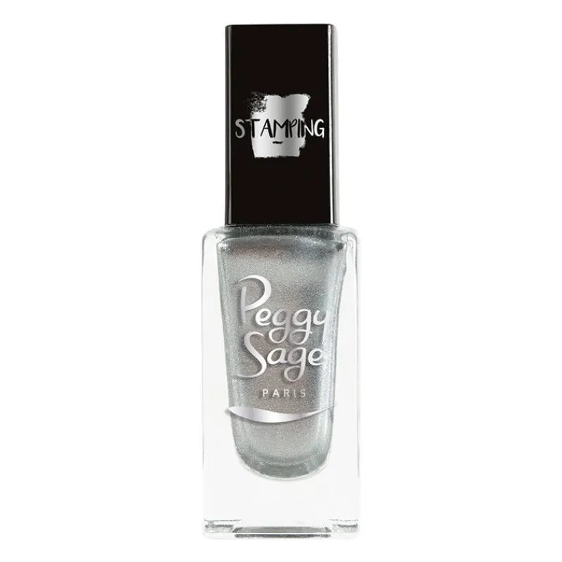 Peggy Sage Vernis à ongles stamping silver Best