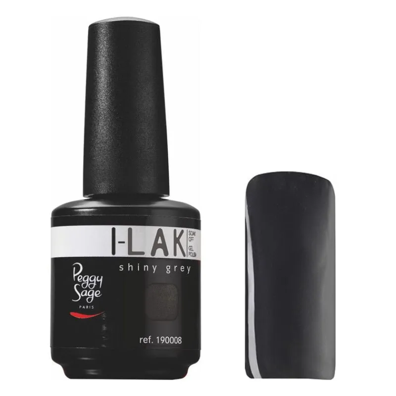 Peggy Sage Vernis semi-permanent I-Lak 15 ml shiny grey Clearance